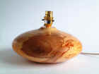 spalted beech wooden table lamp