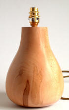 spalted beech wooden table lamp