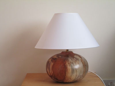  Beech wooden table lamp