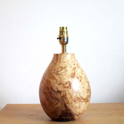  Beech wooden table lamp