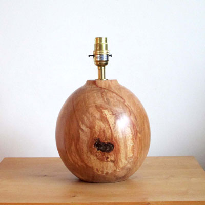  Beech wooden table lamp