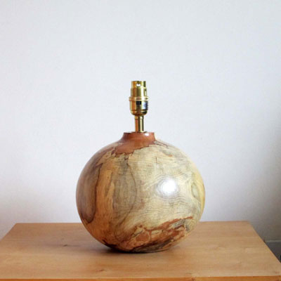  Beech wooden table lamp