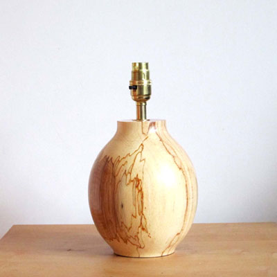  Beech wooden table lamp