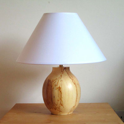  Beech wooden table lamp