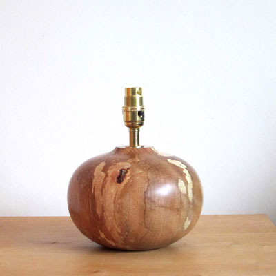  Beech wooden table lamp
