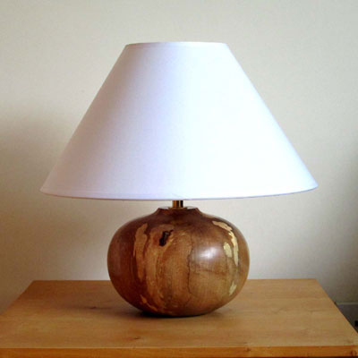  Beech wooden table lamp