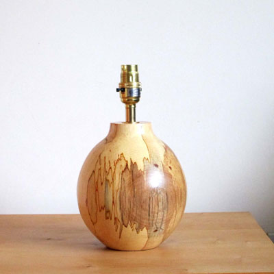  Beech wooden table lamp