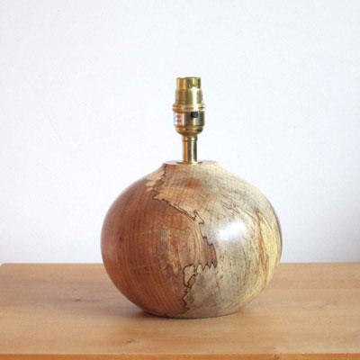  Beech wooden table lamp