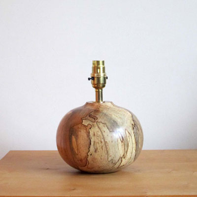  Beech wooden table lamp