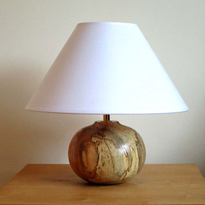  Beech wooden table lamp