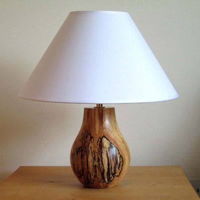  Beech wooden table lamp
