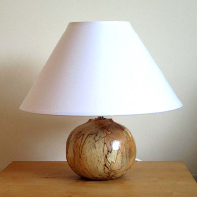  Beech wooden table lamp