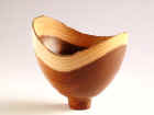 laburnum natural edge vase