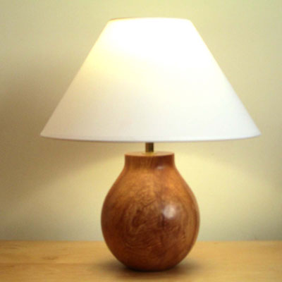 Beech table lamp