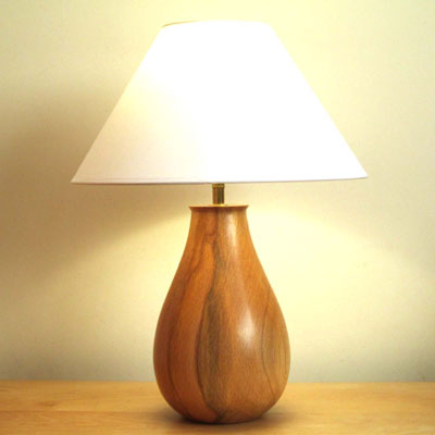 Beech table lamp