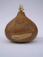 beech wooden table lamp